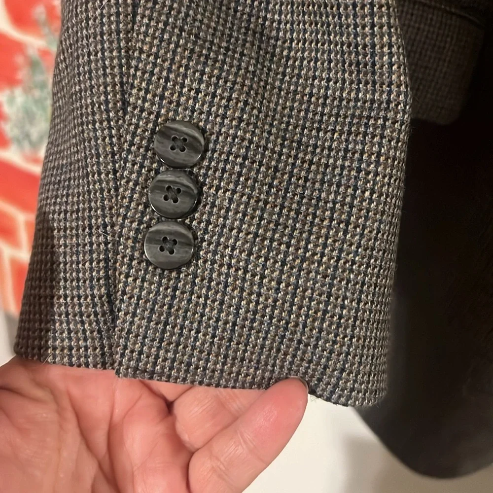 Petrocelli multi color 100% wool men’s single breasted sport coat
